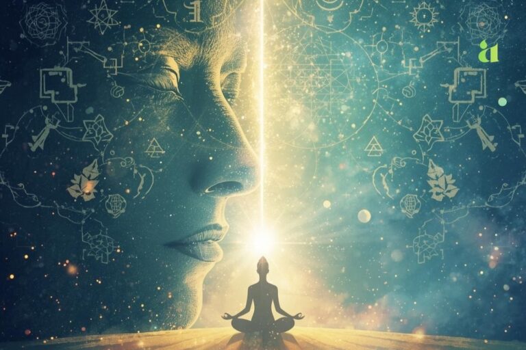 Illustration of ego vs soul balance and spiritual awareness – Aarohi Stories blog