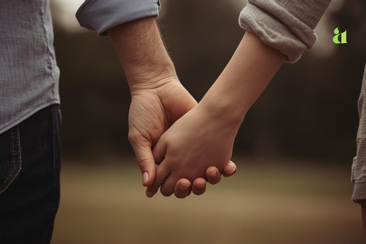 Couple holding hands with emotional connection โ the real key to deep love โ Aarohi Blog
