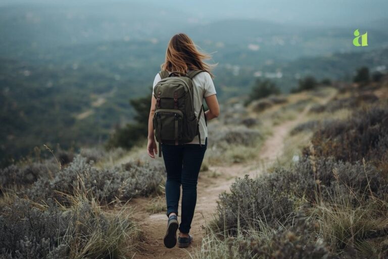 Solo traveler with backpack exploring nature — freedom and self-discovery – Aarohi Blog