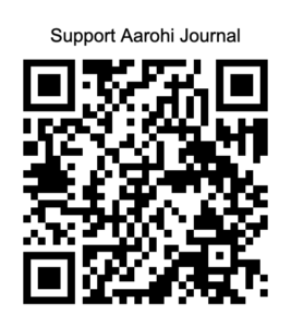 PayPal QR code to support Aarohi Journal from anywhere in the world