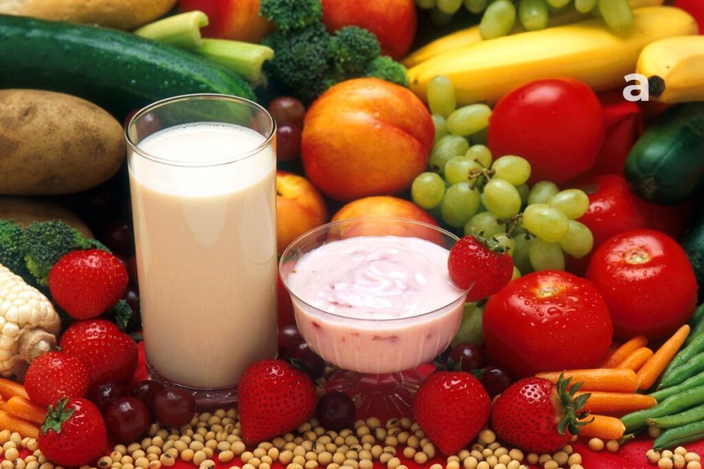 Potassium-rich daily meal plan with fruits vegetables dal yogurt potatoes and beans