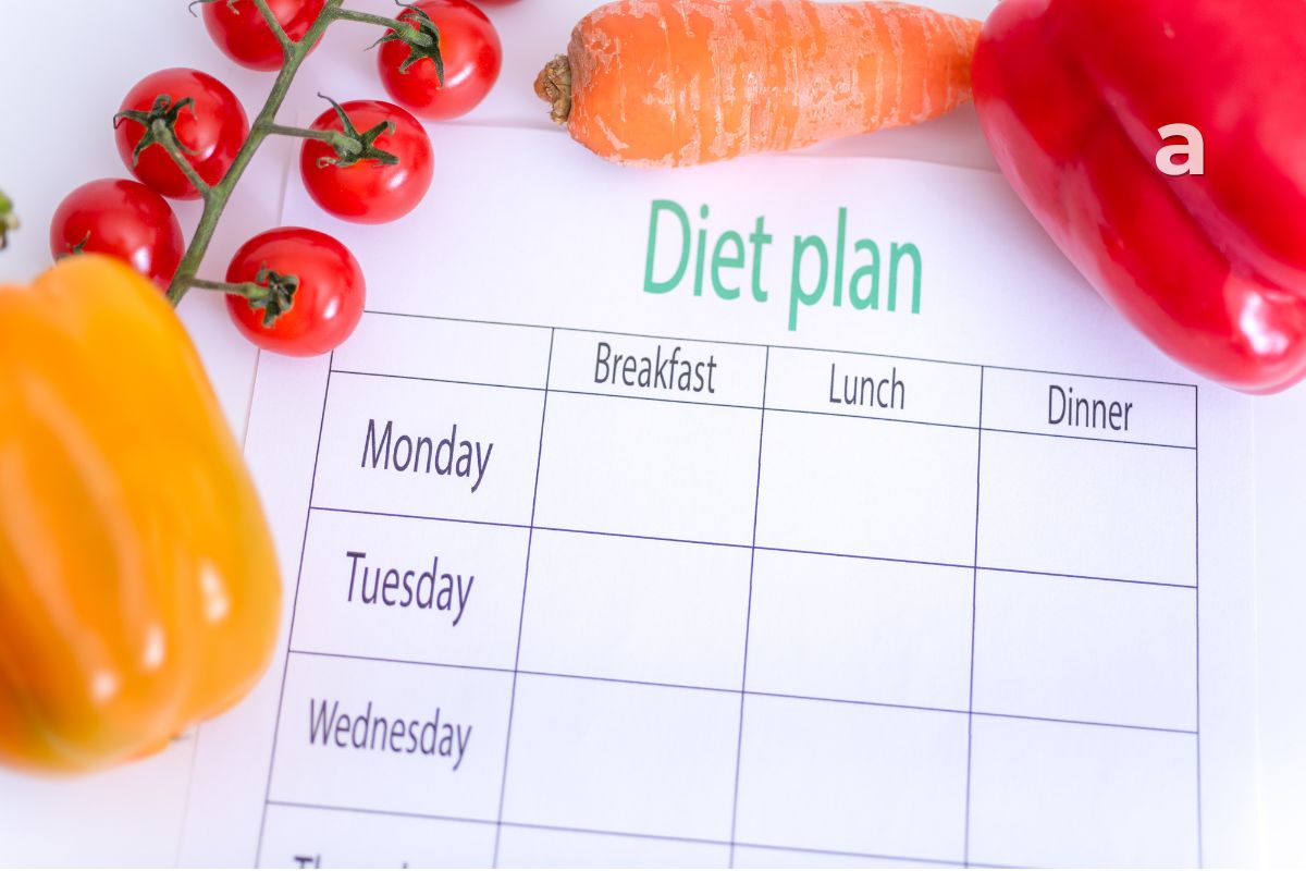 What is a balanced diet with different nutritious food groups